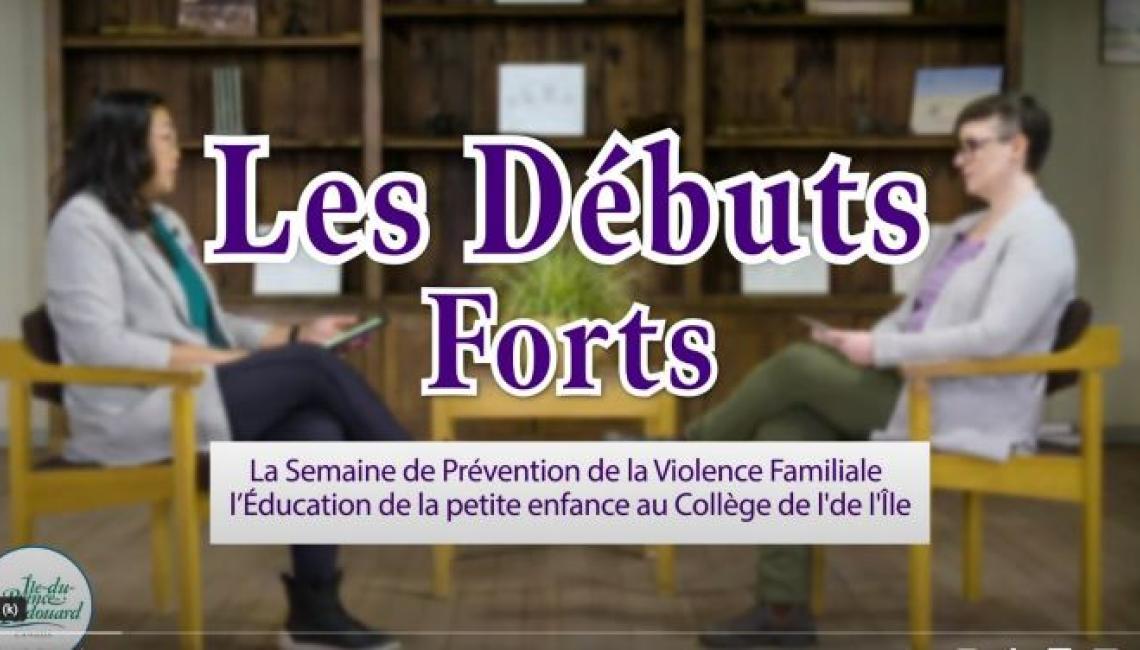 Danya O'Malley parle avec Audrey Gee-Arsenault a propos l'éducation de la petite enfance au Collège de l'Île.